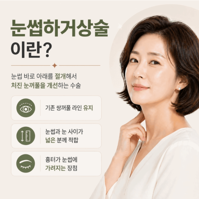 눈썹하거상술흉터